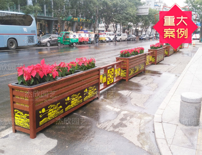 北京长安街定制四君子智能发光花箱