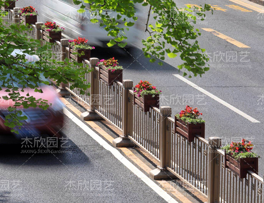 花箱护栏道路景观北京通州案例